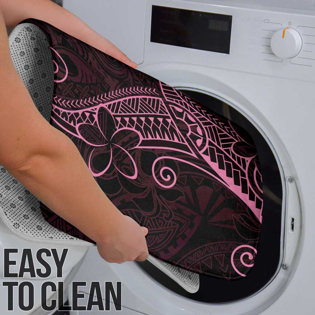 Black Pink Polynesian Tribal Bathroom Set - Polynesian Pride