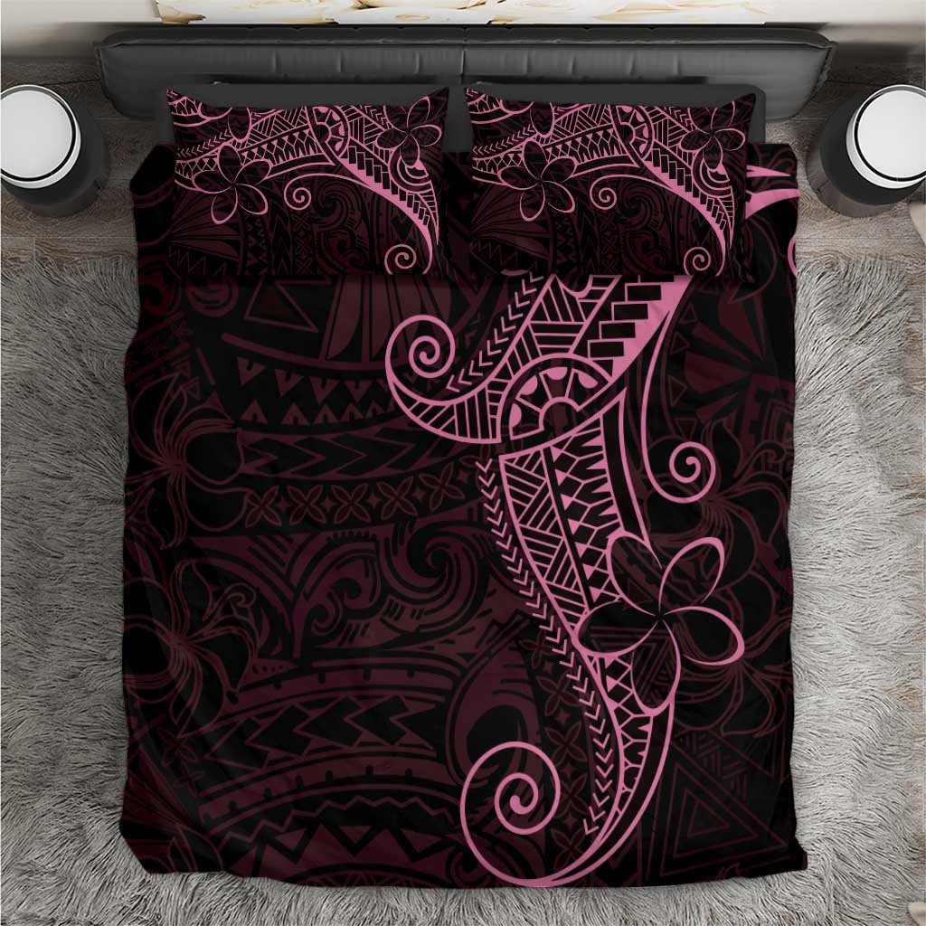 Black Pink Polynesian Tribal Bedding Set - Polynesian Pride