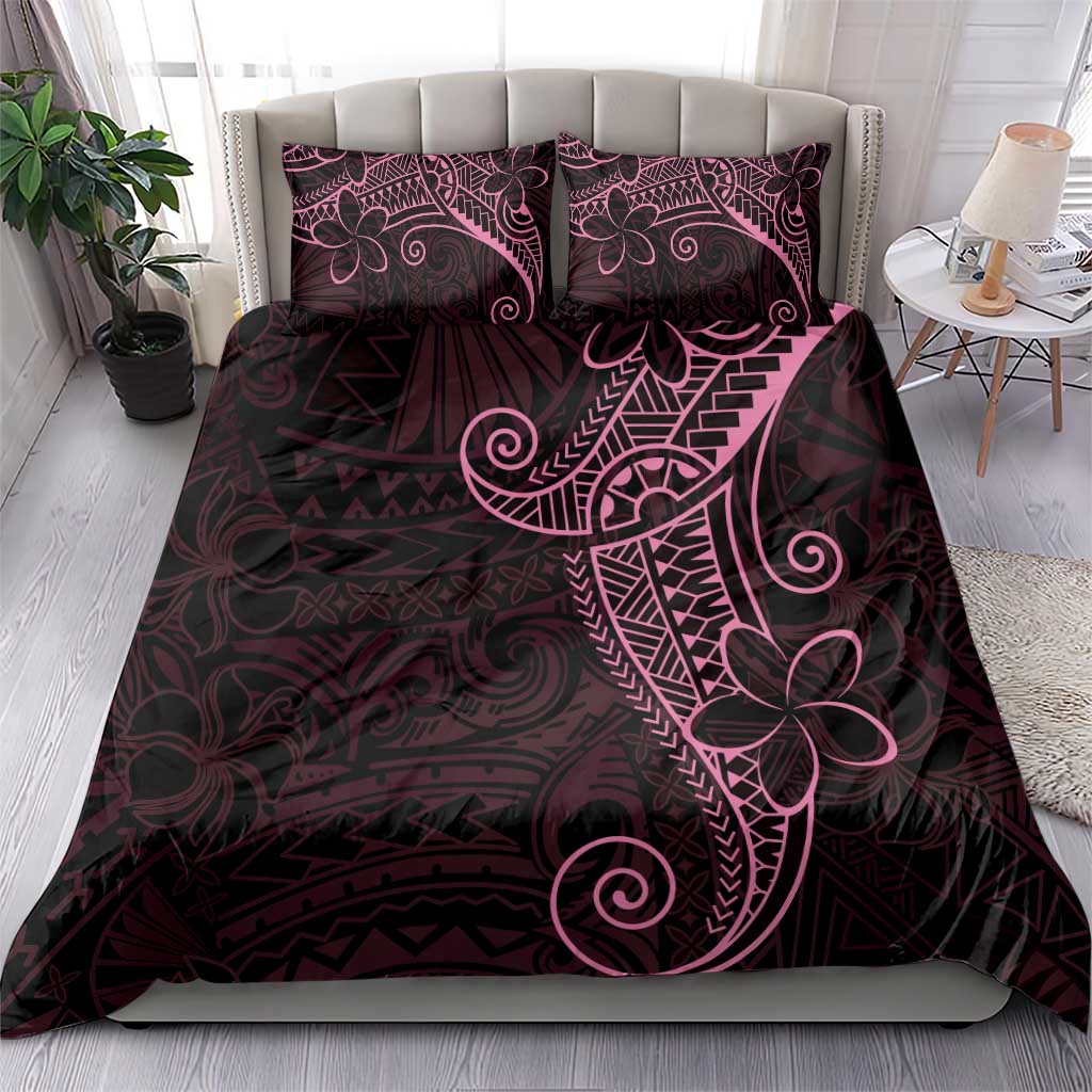 Black Pink Polynesian Tribal Bedding Set - Polynesian Pride