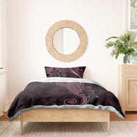 Black Pink Polynesian Tribal Bedding Set - Polynesian Pride