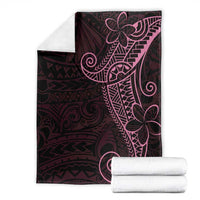 Black Pink Polynesian Tribal Blanket - Polynesian Pride