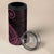 Black Pink Polynesian Tribal 4 in 1 Can Cooler Tumbler - Polynesian Pride