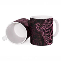 Black Pink Polynesian Tribal Ceramic Mug - Polynesian Pride