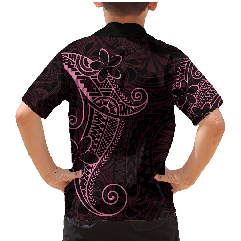 Black Pink Polynesian Tribal Family Matching Mermaid Dress and Hawaiian Shirt - Polynesian Pride