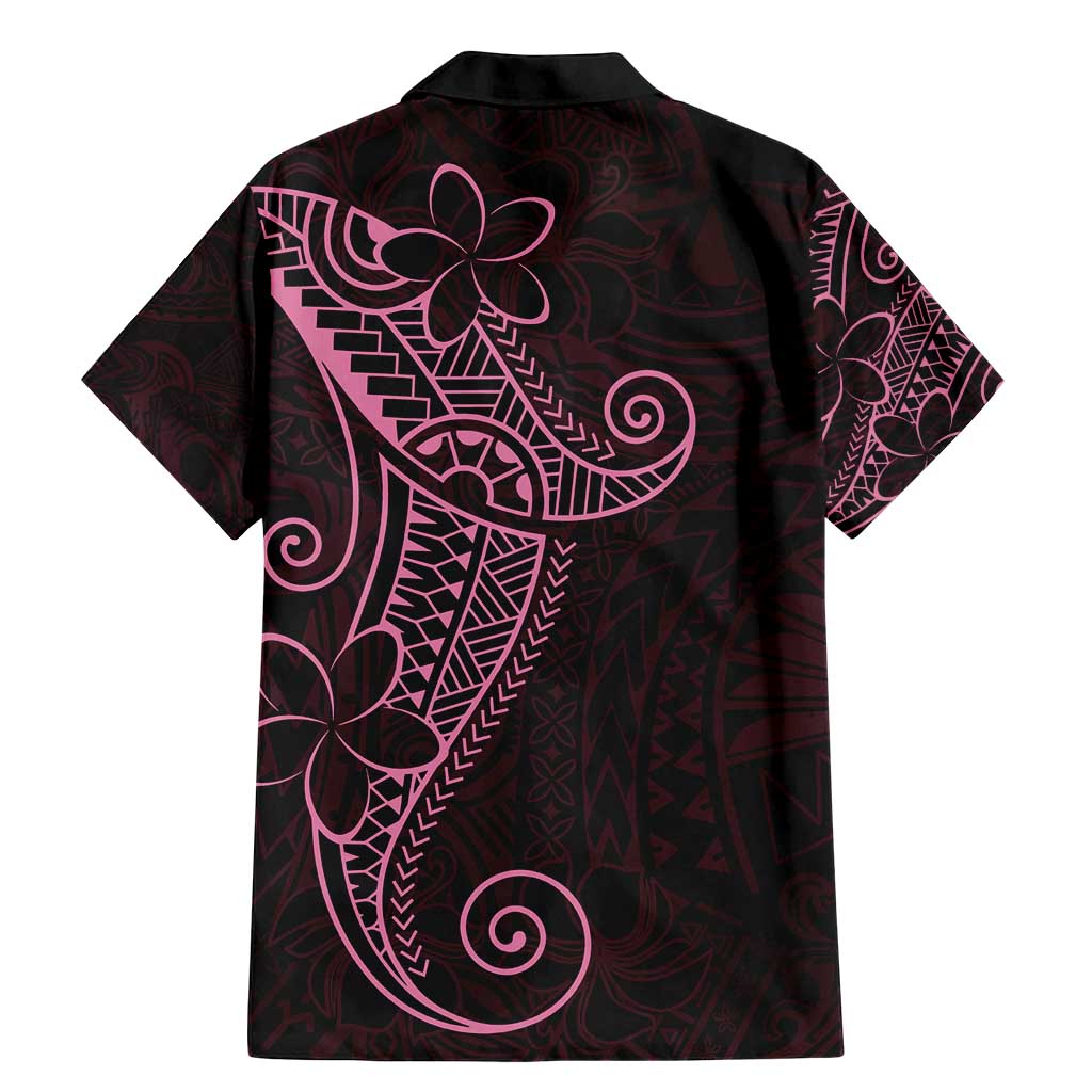 Black Pink Polynesian Tribal Family Matching Mermaid Dress and Hawaiian Shirt - Polynesian Pride