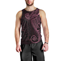 Black Pink Polynesian Tribal Men Tank Top - Polynesian Pride