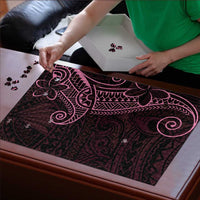 Black Pink Polynesian Tribal Puzzle - Polynesian Pride