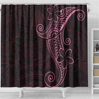 Black Pink Polynesian Tribal Shower Curtain - Polynesian Pride
