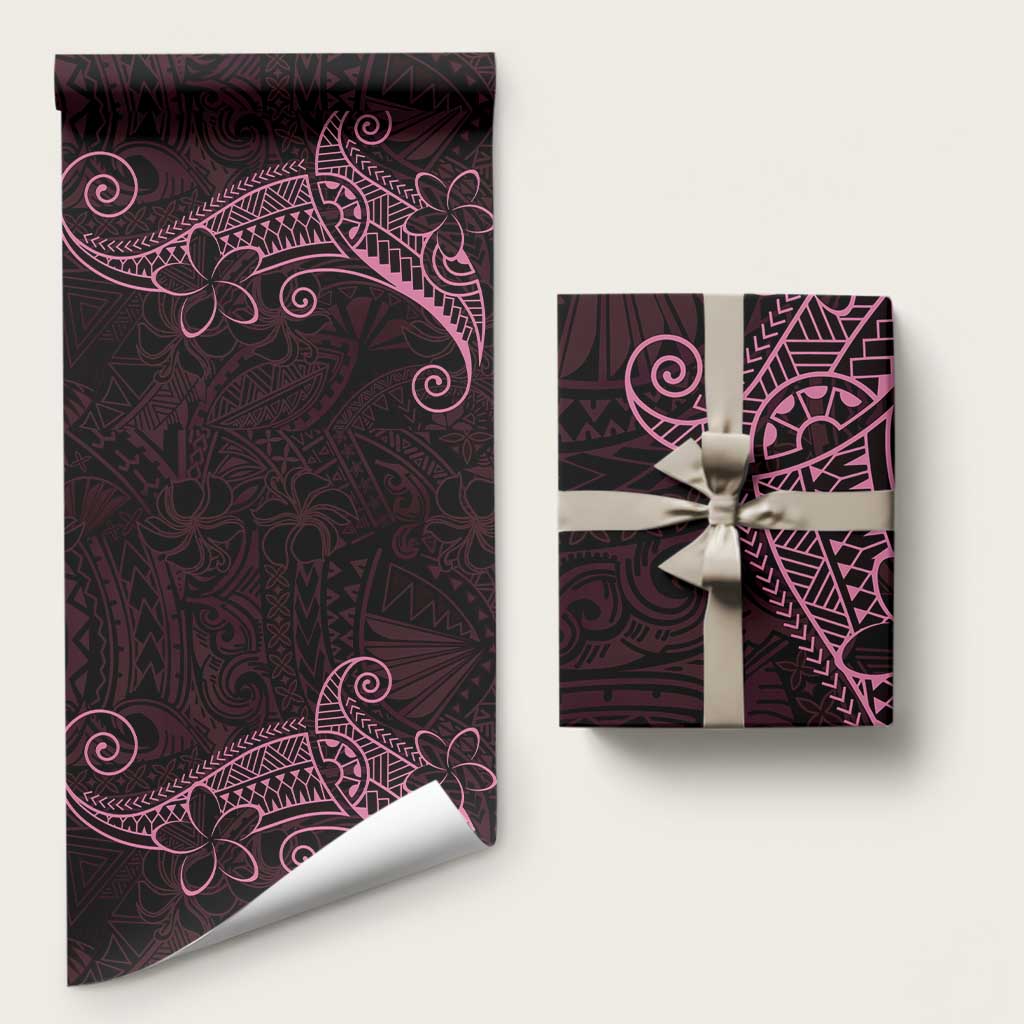 Black Pink Polynesian Tribal Wrapping Paper - Polynesian Pride