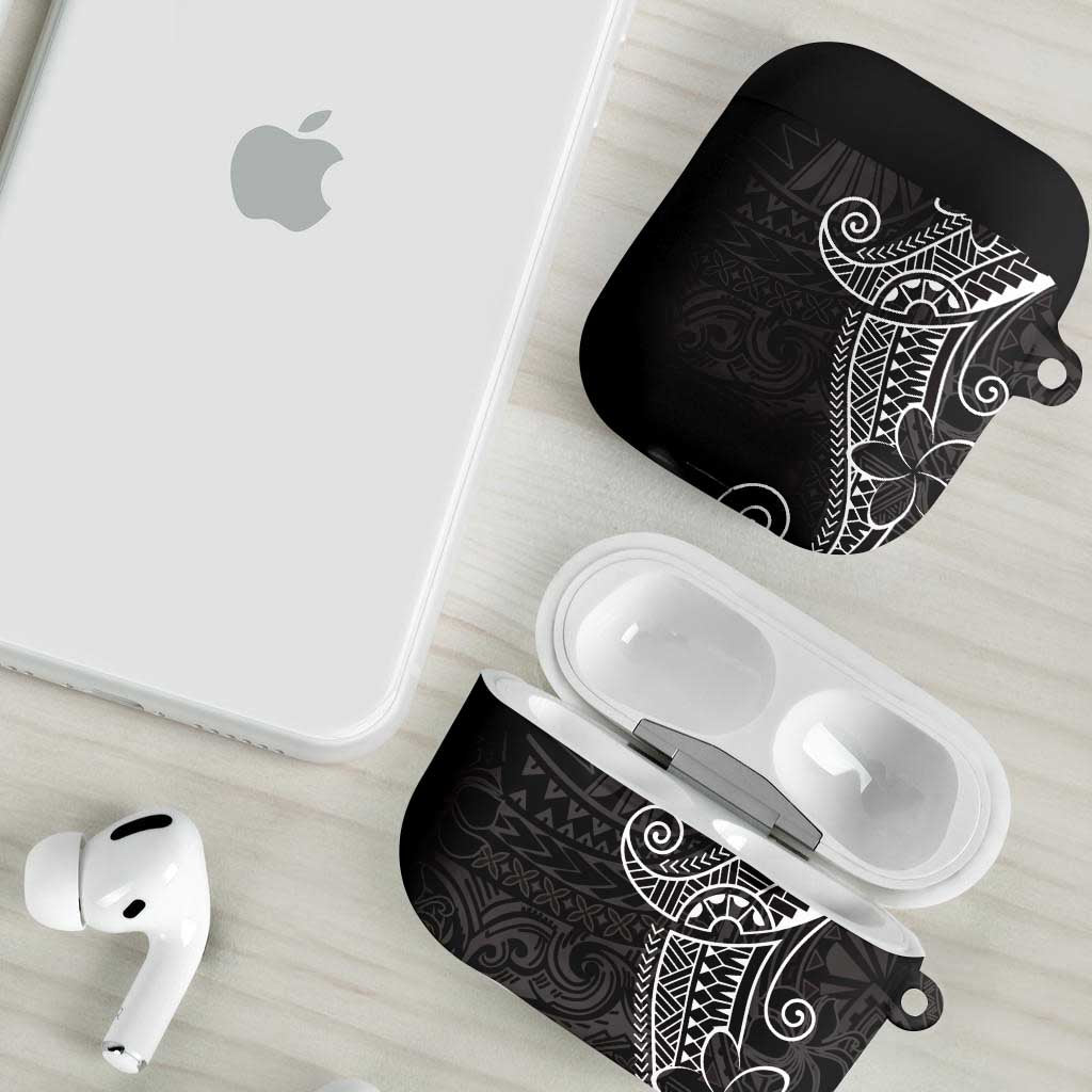 Black White Polynesian Tribal AirPods Case - Polynesian Pride