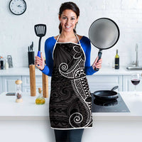 Black White Polynesian Tribal Apron - Polynesian Pride