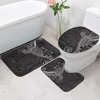Black White Polynesian Tribal Bathroom Set - Polynesian Pride