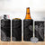 Black White Polynesian Tribal 4 in 1 Can Cooler Tumbler - Polynesian Pride
