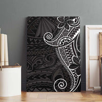 Black White Polynesian Tribal Canvas Wall Art - Polynesian Pride
