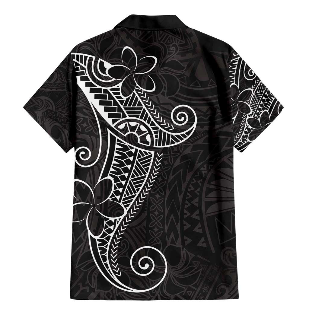 Black White Polynesian Tribal Family Matching Mermaid Dress and Hawaiian Shirt - Polynesian Pride