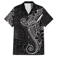 Black White Polynesian Tribal Hawaiian Shirt - Polynesian Pride
