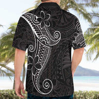 Black White Polynesian Tribal Hawaiian Shirt - Polynesian Pride