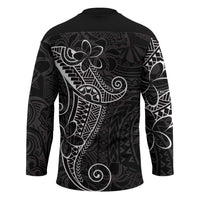 Black White Polynesian Tribal Hockey Jersey - Polynesian Pride