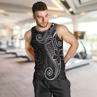 Black White Polynesian Tribal Men Tank Top - Polynesian Pride