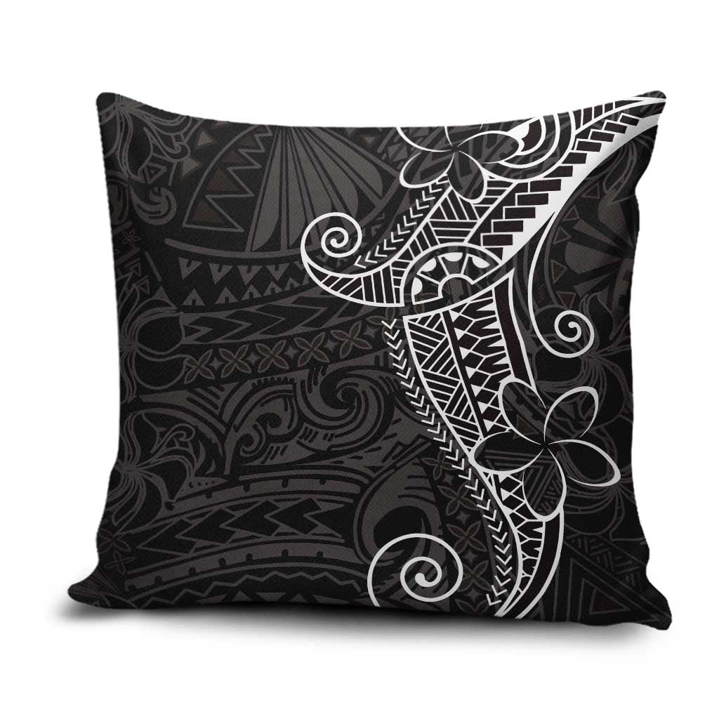 Black White Polynesian Tribal Pillow Cover - Polynesian Pride