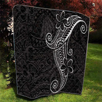 Black White Polynesian Tribal Quilt - Polynesian Pride