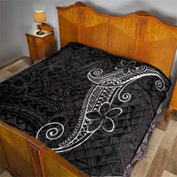 Black White Polynesian Tribal Quilt - Polynesian Pride