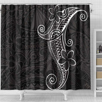 Black White Polynesian Tribal Shower Curtain - Polynesian Pride