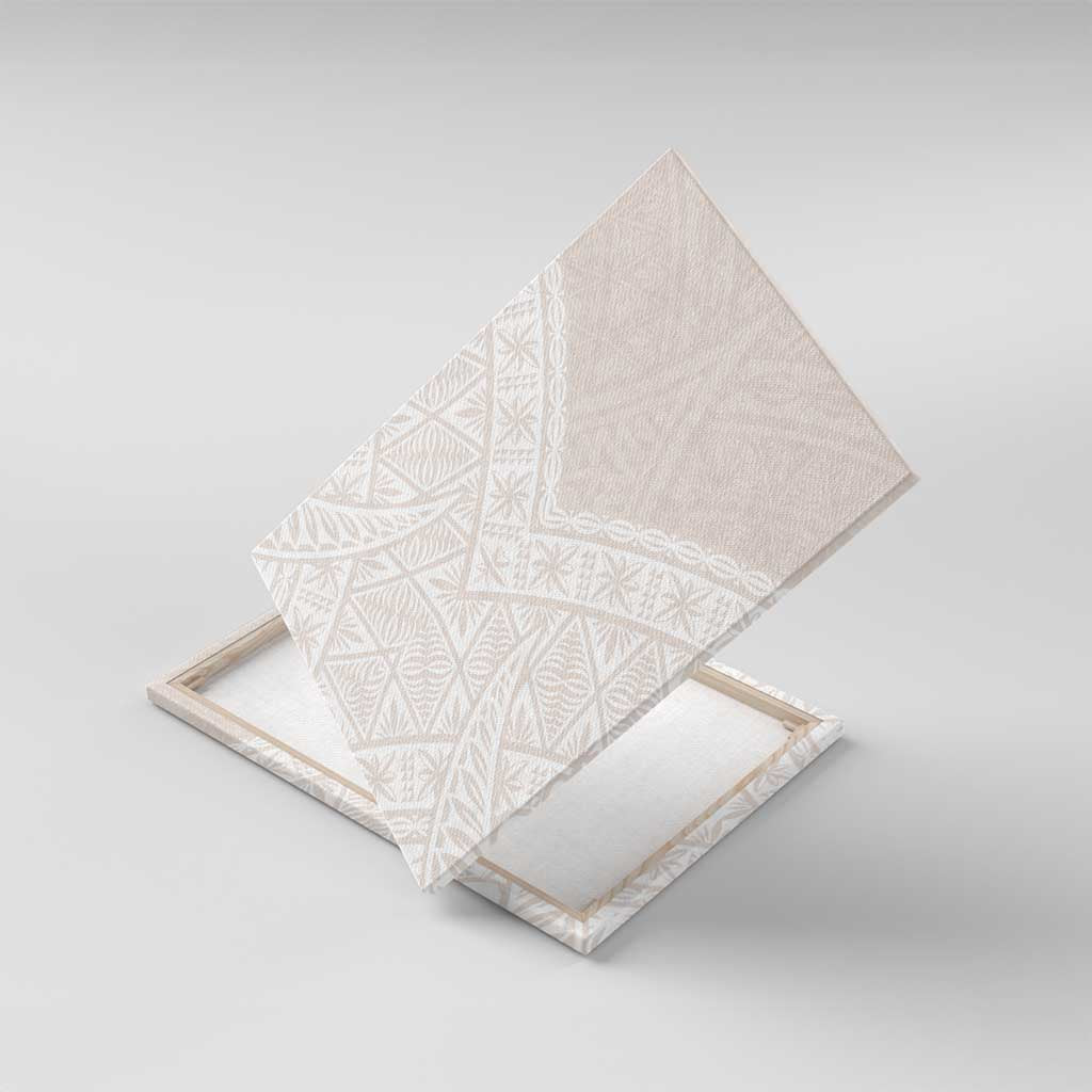 Lotu Tamaiti Tongan Polynesian Art Pattern Canvas Wall Art Traditional Tribal Motifs - Polynesian Pride