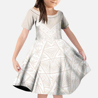 Lotu Tamaiti Tongan Polynesian Art Pattern Family Matching Puletasi and Hawaiian Shirt Traditional Tribal Motifs - Polynesian Pride