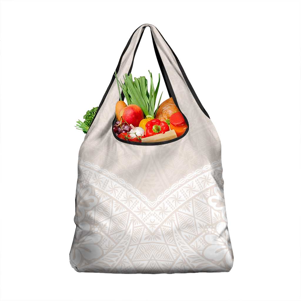 Lotu Tamaiti Tongan Polynesian Art Pattern Grocery Bag Traditional Tribal Motifs - Polynesian Pride