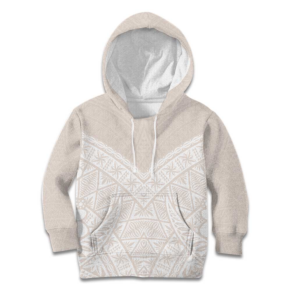 Lotu Tamaiti Tongan Polynesian Art Pattern Kid Hoodie Traditional Tribal Motifs - Polynesian Pride