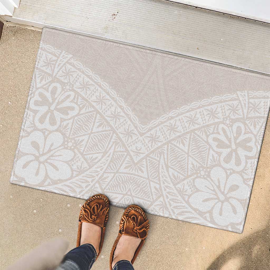 Lotu Tamaiti Tongan Polynesian Art Pattern Rubber Doormat Traditional Tribal Motifs - Polynesian Pride