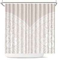 Lotu Tamaiti Tongan Polynesian Art Pattern Shower Curtain Traditional Tribal Motifs - Polynesian Pride