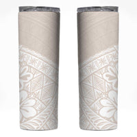 Lotu Tamaiti Tongan Polynesian Art Pattern Skinny Tumbler Traditional Tribal Motifs - Polynesian Pride