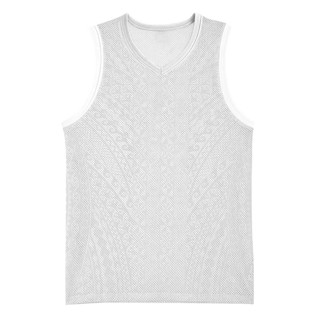 Lotu Tamaiti White Tongan Ngatu Basketball Jersey Polynesian Tribal Fonulei Pattern - Polynesian Pride