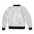 Lotu Tamaiti White Tongan Ngatu Bomber Jacket Polynesian Tribal Fonulei Pattern - Polynesian Pride