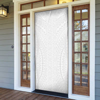 Lotu Tamaiti White Tongan Ngatu Door Cover Polynesian Tribal Fonulei Pattern - Polynesian Pride