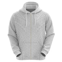 Lotu Tamaiti White Tongan Ngatu Hoodie Polynesian Tribal Fonulei Pattern - Polynesian Pride