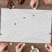 Lotu Tamaiti White Tongan Ngatu Puzzle Polynesian Tribal Fonulei Pattern - Polynesian Pride