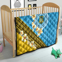 Tuvalu Plumeria Flowers Quilt Polynesian Tribal Pattern