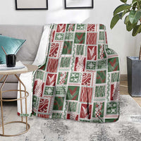 Mele Kalikimaka Hawaiian Quilt and Lei Patchwork Blanket - Polynesian Pride
