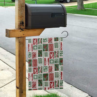 Mele Kalikimaka Hawaiian Quilt and Lei Patchwork Garden Flag - Polynesian Pride