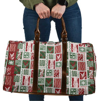 Mele Kalikimaka Hawaiian Quilt and Lei Patchwork Travel Bag - Polynesian Pride