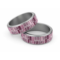 Vintage Aloha Block Quilt Classic Ring Pink Inspired Lei Motifs - Polynesian Pride