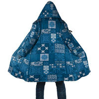 Vintage Hawaiian Quilting Patterns Cloak Blue Style Tribal Fabric Patchwork - Polynesian Pride