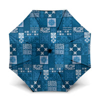 Vintage Hawaiian Quilting Patterns Umbrella Blue Style Tribal Fabric Patchwork - Polynesian Pride