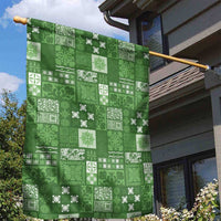 Vintage Hawaiian Quilting Patterns Garden Flag Green Style Tribal Fabric Patchwork - Polynesian Pride