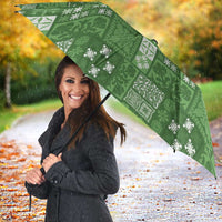 Vintage Hawaiian Quilting Patterns Umbrella Green Style Tribal Fabric Patchwork - Polynesian Pride