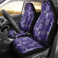 Vintage Hawaiian Quilting Patterns Car Seat Cover Purple Style Tribal Fabric Patchwork - Polynesian Pride