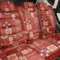 Vintage Hawaiian Quilting Patterns Back Car Seat Cover Red Style Tribal Fabric Patchwork - Polynesian Pride